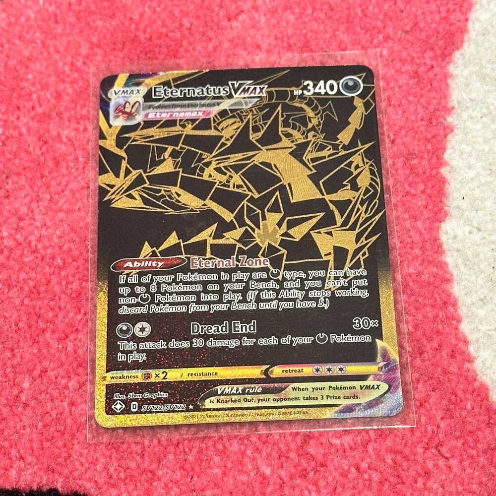 Eternatus VMAX #SV122 – Pokémon Shining Fates [Full Art Holo] – As Pictured
